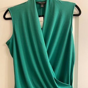 Banana Republic Green Wrap Top